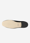 Wojas Black Velour Leather Ballet Flats with Metal Decoration | 4403161