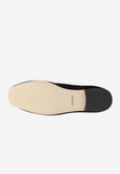Wojas Black Velour Leather Ballet Flats with Metal Decoration | 4403161