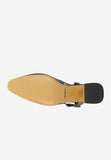 Wojas Black Leather Heels with Pantent Fronts | 3514771