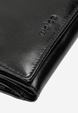 Wojas Black Snap Leather Wallet | 693851