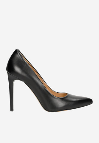 Wojas Black Leather High Heels (4.13 in) | 3508951