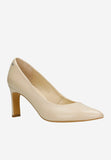 Wojas Beige Leather High Heels | 35015-54