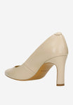 Wojas Beige Leather High Heels | 35015-54