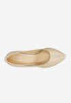 Wojas Beige Leather High Heels | 35015-54