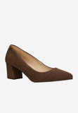 Wojas Brown Velour Leather High Heels | 929662