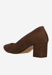 Wojas Brown Velour Leather High Heels | 929662