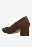 Wojas Brown Velour Leather High Heels | 929662