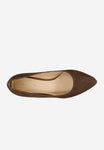 Wojas Brown Velour Leather High Heels | 929662