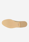 Wojas Beige Velour Leather Loafers with Decorative Buckle | 4633064