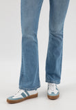 Wojas White and Blue Leather Sneakers | 4630756