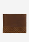Wojas Brown Leather Wallet with Embossed Decorative Pattern | 9111152