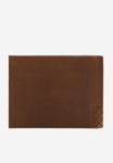 Wojas Brown Leather Wallet with Embossed Decorative Pattern | 9111152