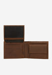 Wojas Brown Leather Wallet with Embossed Decorative Pattern | 9111152
