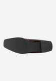 Wojas Burgundy Patent Leather Ballet Flats with Two Straps | 4405235