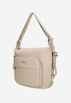 Wojas 2 in 1 Beige Leather Backpack and Handbag | 8012754
