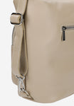 Wojas 2 in 1 Beige Leather Backpack and Handbag | 8012754
