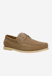 Wojas Beige Velour Leather Loafers-Style Sneakers | 1025664
