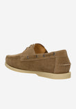 Wojas Beige Velour Leather Loafers-Style Sneakers | 1025664