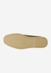 Wojas Beige Velour Leather Loafers-Style Sneakers | 1025664