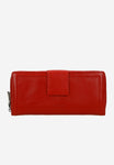 Wojas Large Red Leather Zip Arround Wallet | 9109255