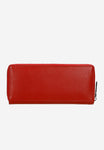 Wojas Large Red Leather Zip Arround Wallet | 9109255