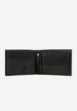 Wojas Black Leather Wallet with Logo Pattern | 9110751