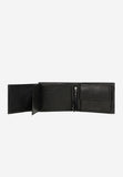 Wojas Black Leather Wallet with Logo Pattern | 9110751
