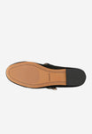 Wojas Black Velour Leather Ballet Flats with Single Strap | 4405861