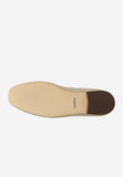 Wojas Beige Velour Leather Ballet Flats with Godlen Logo | 4400364