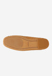 Wojas Brown Braided Leather Ballet Flats with Decorative Bow | 4404553