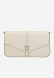 Wojas White Leather Crossbody Bag with Decorative Crystals | 8030250