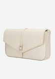 Wojas White Leather Crossbody Bag with Decorative Crystals | 8030250