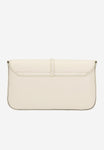 Wojas White Leather Crossbody Bag with Decorative Crystals | 8030250
