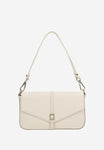 Wojas White Leather Crossbody Bag with Decorative Crystals | 8030250