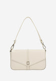 Wojas White Leather Crossbody Bag with Decorative Crystals | 8030250