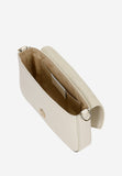 Wojas White Leather Crossbody Bag with Decorative Crystals | 8030250