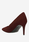 Wojas Burgundy Velour Leather High Heels | 3517465