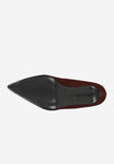 Wojas Burgundy Velour Leather High Heels | 3517465