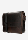 Wojas Large Brown Leather Messenger Bag | 9002542