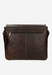 Wojas Large Brown Leather Messenger Bag | 9002542