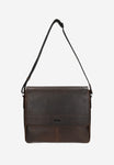 Wojas Large Brown Leather Messenger Bag | 9002542