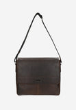 Wojas Large Brown Leather Messenger Bag | 9002542