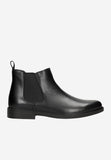Wojas Black Leather Chelsea Boots | 2004351