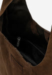 Wojas Dark Brown Velour Leather Tote Bag | 8044662