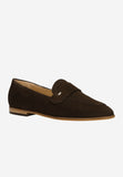Wojas Chocolate Brown Velour Leather Loafers | 4629862