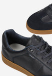 Wojas Dark Blue Leather Sneakers | 1025076
