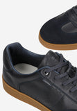 Wojas Dark Blue Leather Sneakers | 1025076