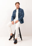 Wojas Dark Blue Leather Sneakers | 1025076