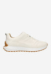 Wojas Beige Embossed Leather Sneakers | 4632954