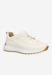 Wojas Beige Embossed Leather Sneakers | 4632954